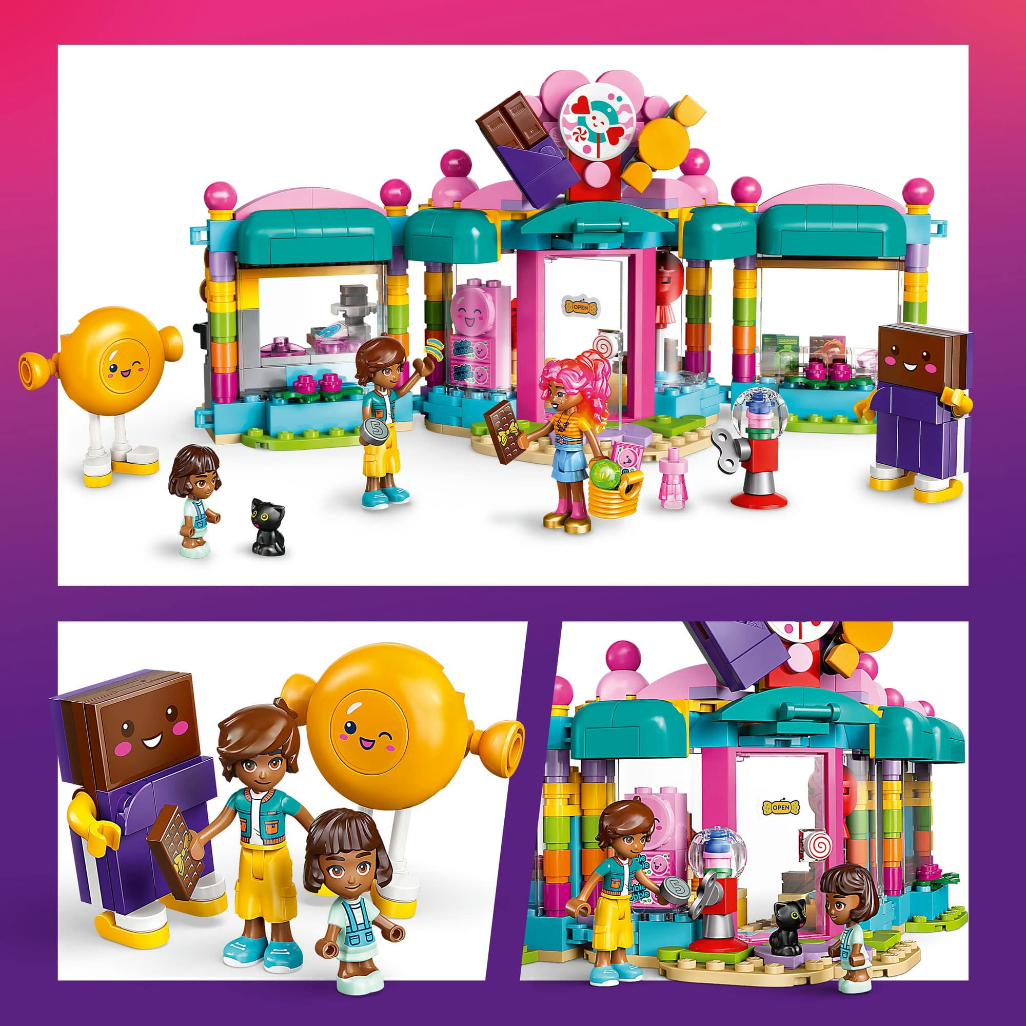 LEGO® Friends Heartlake City Candy Store Pretend-Play Set, Role-Play Toy 42649